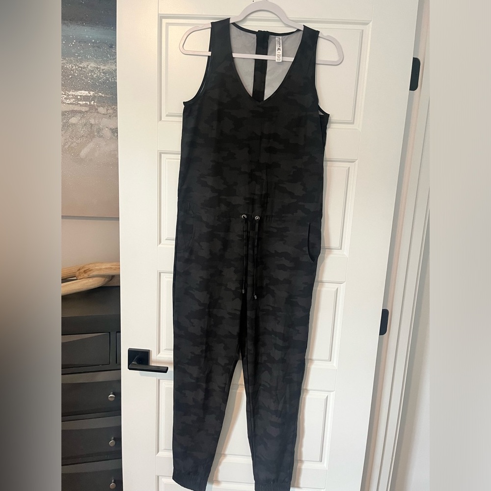 KYODAN black camo jumpsuit romper new S/P